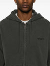 Duster Script Zip Up Hoodie Dark Grey - CARHARTT WIP - BALAAN 5