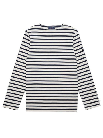 Meridien Modern Long Sleeve T-Shirt Ecru Marine - SAINT JAMES - BALAAN 1