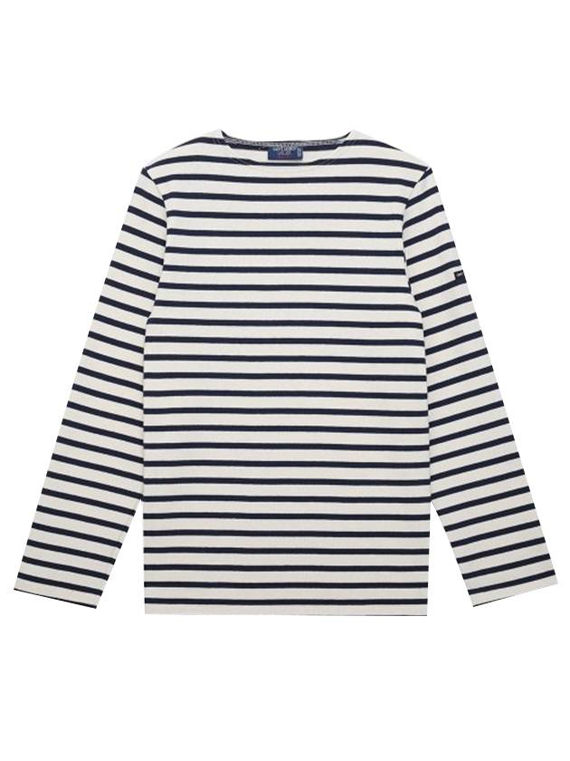 Meridien Modern Long Sleeve T-Shirt Ecru Marine - SAINT JAMES - BALAAN 1