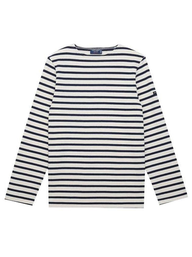 Meridien Modern Long Sleeve T-Shirt Ecru Marine - SAINT JAMES - BALAAN 1