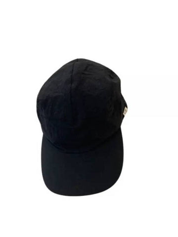 Plain Paper Touch Ball Cap Black - CP COMPANY - BALAAN 1