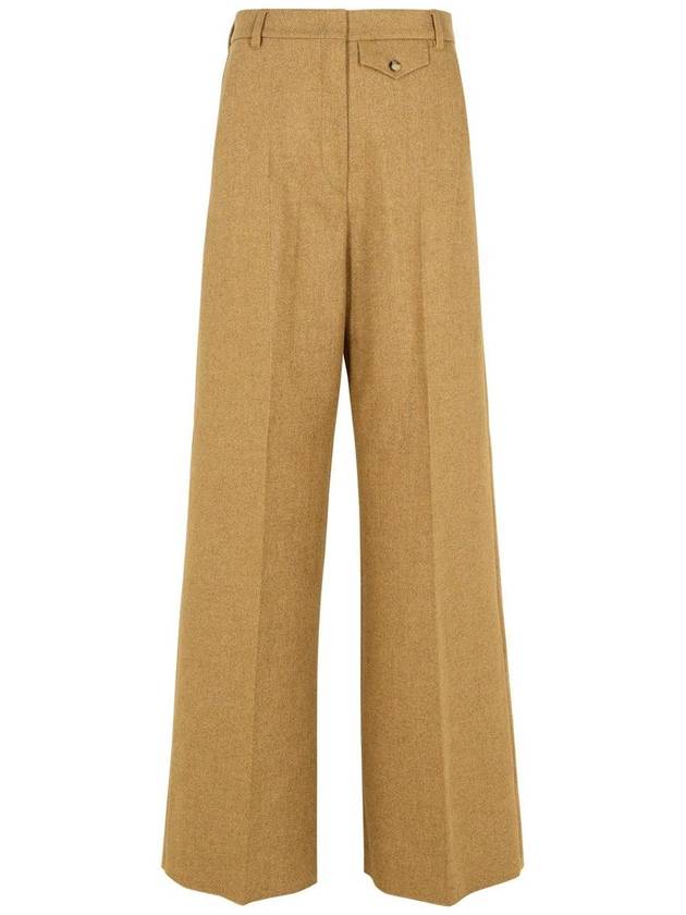 Sportmax 'Hearing' Brown Wool Blend Pants - MAX MARA SPORTMAX - BALAAN 1