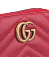 GG Marmont Matelasse Zipper Card Wallet Red - GUCCI - BALAAN 4