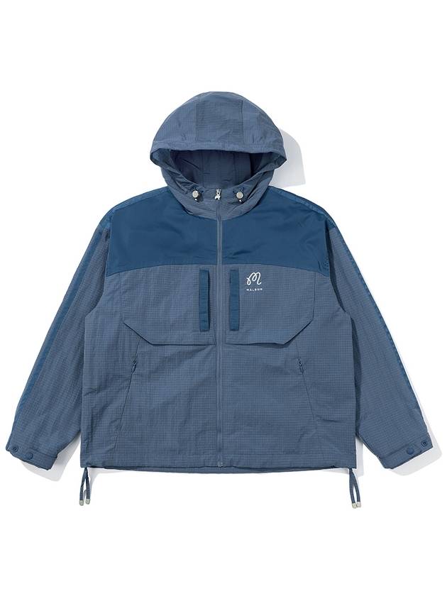 Bag bucket hoodie jacket DARK BLUE WOMAN - MALBON GOLF - BALAAN 1