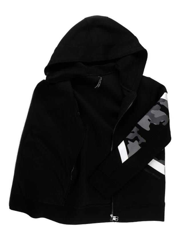 Modernist Zip-Up Hoodie Black - NEIL BARRETT - BALAAN 5