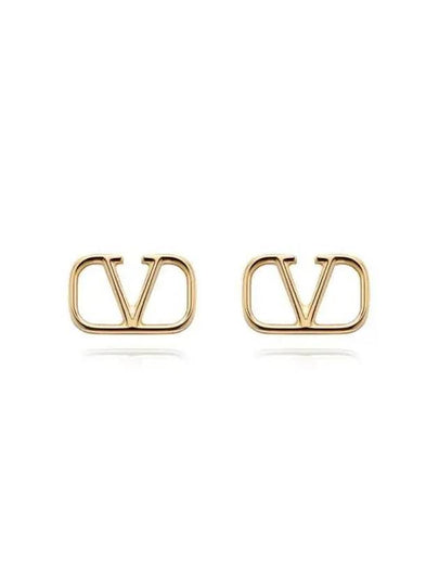 Valentino 4W2J0G76 MET CS4 J0G76 Garavani V logo earrings - RED VALENTINO - BALAAN 2