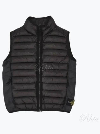 Kids Wappen Logo Padding Vest Black - STONE ISLAND - BALAAN 2