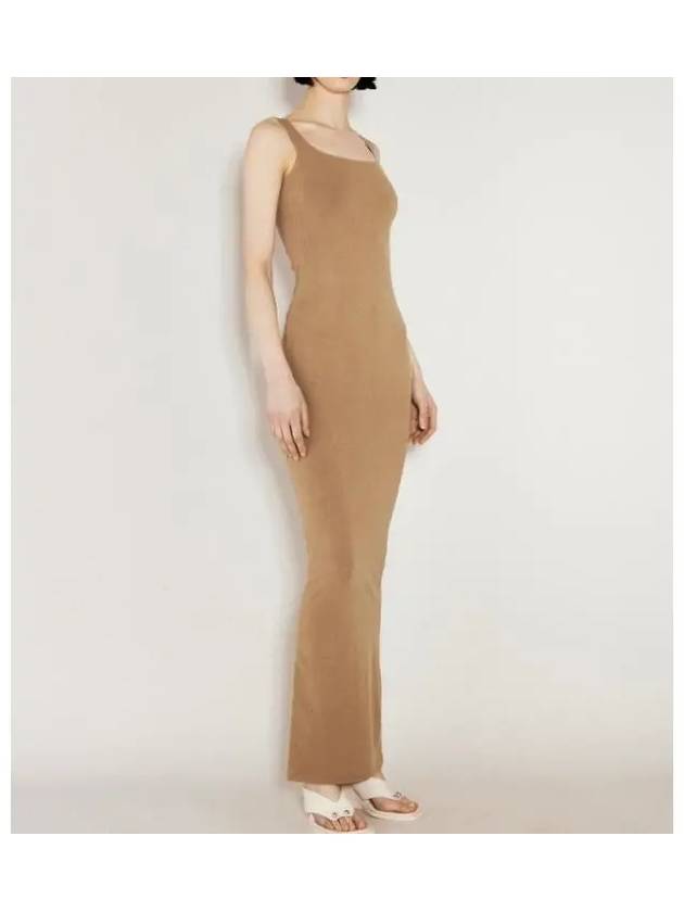 Square Neck Cotton Jersey Tank Top Maxi Dress Cork ES2500COM - ENTIRE STUDIOS - BALAAN 1