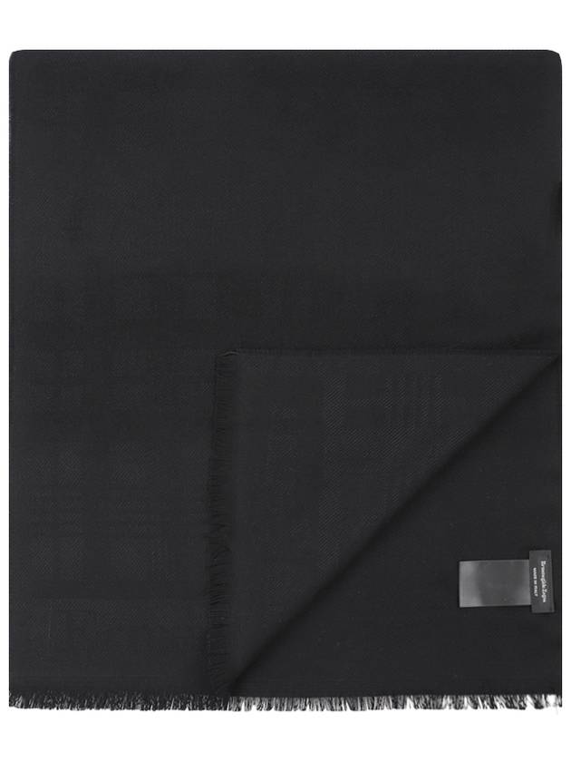 wool muffler black - ERMENEGILDO ZEGNA - BALAAN 5