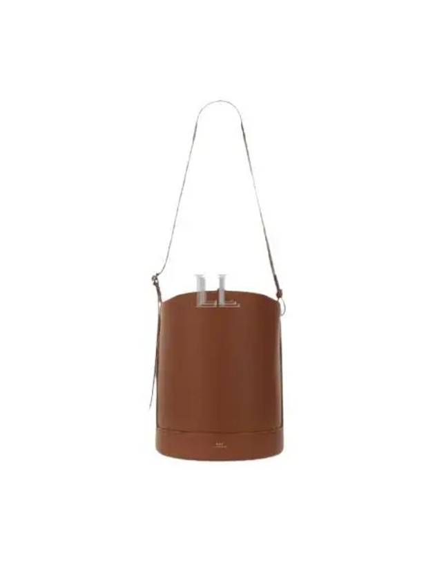 Ana Leather Shoulder Bag Hazelnut - A.P.C. - BALAAN 2