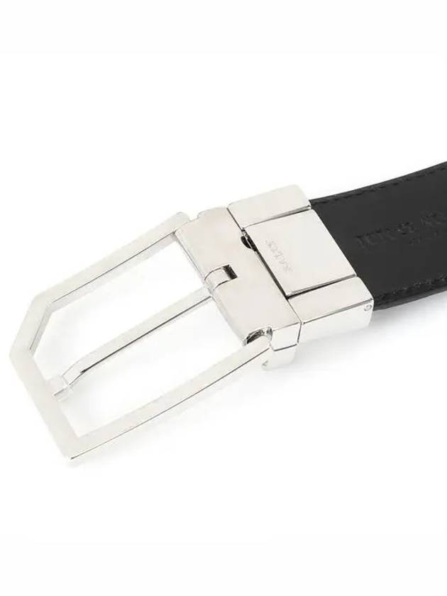 Charlton Classic Buckle Leather Belt Black - BALLY - BALAAN 6