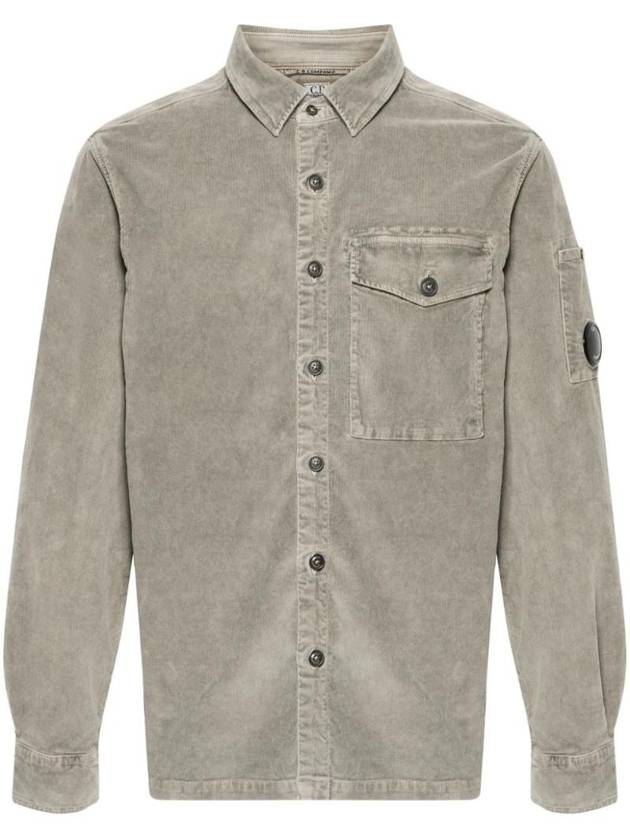 Lens Detail Long Sleeve Shirt Beige - CP COMPANY - BALAAN 1