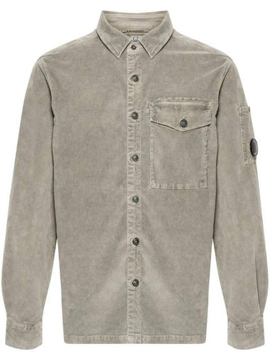 Lens Detail Long Sleeve Shirt Beige - CP COMPANY - BALAAN 1