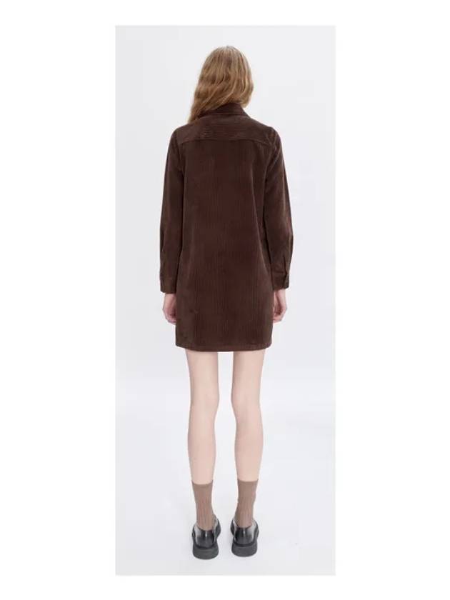 Mia Short Dress Brown - A.P.C. - BALAAN 4