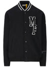 Fragment collab Varsity Fleece Cardigan Black - MONCLER - BALAAN 2