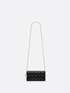 Lady Cannage Lambskin Chain Pouch Bag Black - DIOR - BALAAN 4