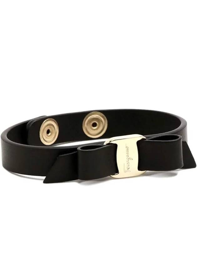 Vara Bow Bracelet Black - SALVATORE FERRAGAMO - BALAAN 3