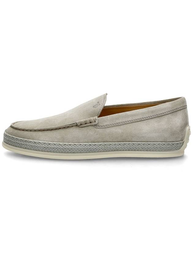 Men's Suede Slip-ons Loafers Beige - TOD'S - BALAAN 3