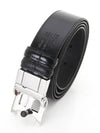 B Buckle 35 Double sided Belt Black M F410 - BALLY - BALAAN 3