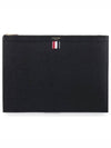 Medium Document Holder Clutch Bag Black - THOM BROWNE - BALAAN 2