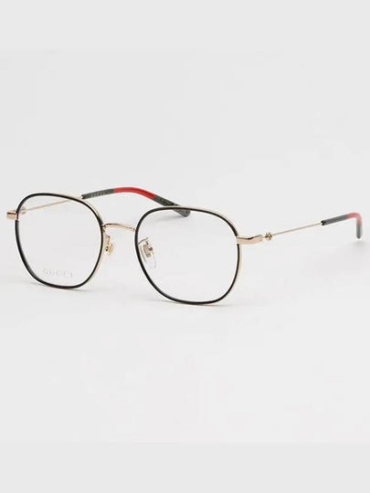 Eyewear Square Metal Eyeglasses Shiny Black - GUCCI - BALAAN 2