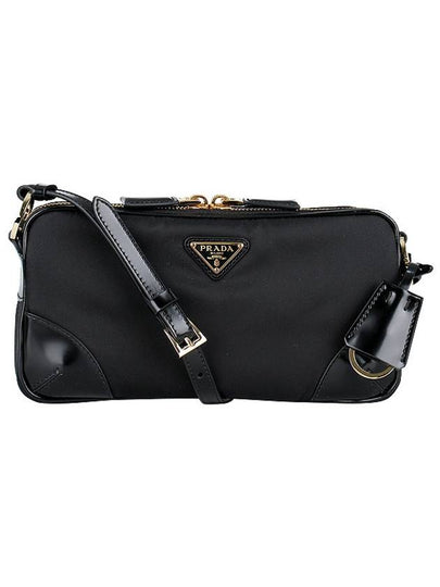 Re-Edition 2002 Re-Nylon Brushed Leather Small Shoulder Bag Black - PRADA - BALAAN 2