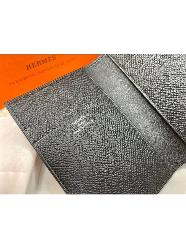 MC² Euclide Card Holder Epsom  Noir Black - HERMES - BALAAN 6