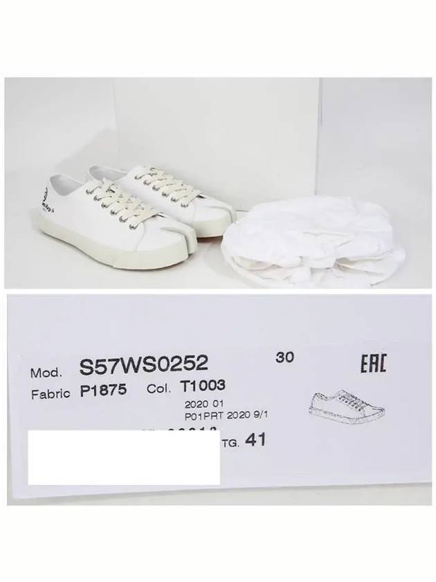 Tabi Canvas Low Top Sneakers White - MAISON MARGIELA - BALAAN 9