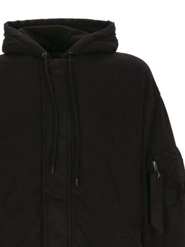 Back Logo Padded Bomber Jacket Black - BALENCIAGA - BALAAN 4