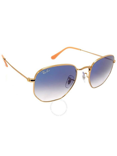 Ray Ban Hexagonal Light Blue Gradient Unisex Sunglasses RB3548 001/3F 51 - RAY-BAN - BALAAN 2