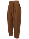 Rust Brown 6 Pleated Pants SS22P42RUSTCOT RUSTBROWN - HED MAYNER - BALAAN 2