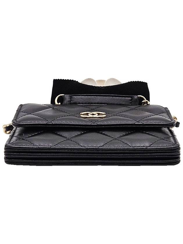 Chanel AP2163 Black Gold CC Camellia Chain Mini WOC Cross Bag 31st - CHANEL - BALAAN 6