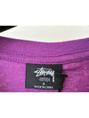 AU AUSTRALIA OFFSET GRAFFITI RELAXED T-SHIRT ST131007 PURPLE WOMENS - STUSSY - BALAAN 5