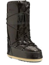 Tall Icon Drawstring LaceUp Closure Vinyl Boots Black - MOON BOOT - BALAAN 2