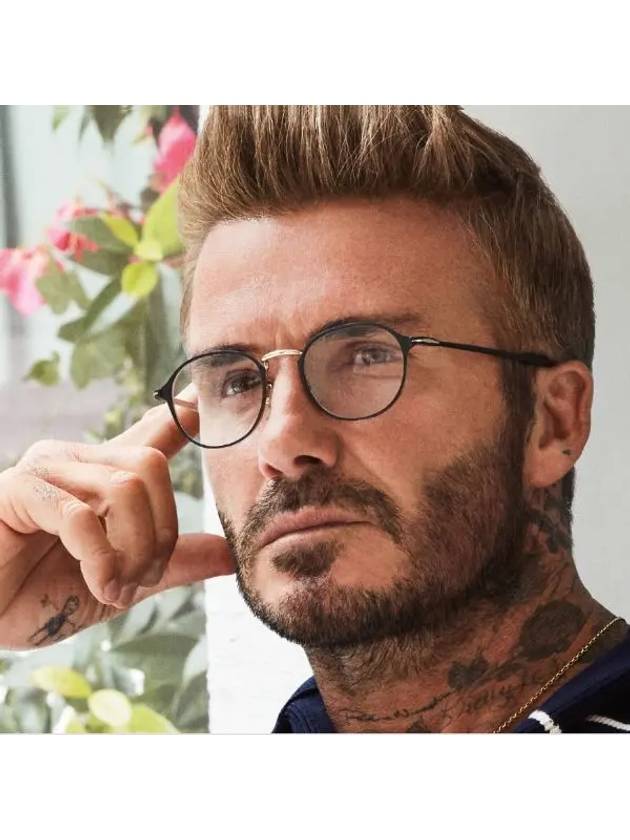 Glasses Frame DB7056 I46 Fashion Round Glasses Stainless Steel - DAVID BECKHAM - BALAAN 1