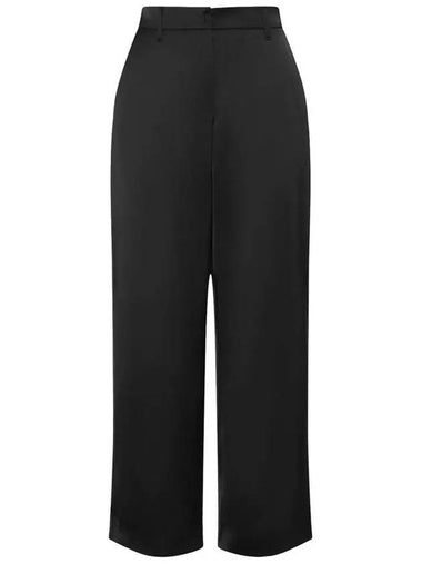 MONZA Satin Rayon Pants Black 2391360539 006 - MAX MARA - BALAAN 1