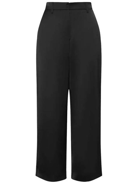 MONZA Satin Rayon Pants Black 2391360539 006 - MAX MARA - BALAAN 1