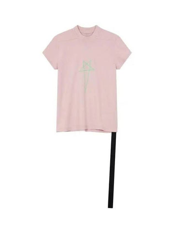 WOMEN DRKSHDW Star Graphic Crewneck T Shirt Pink - RICK OWENS - BALAAN 1