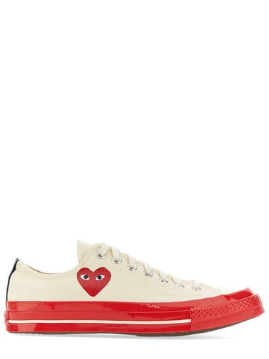 Comme Des Garçons Play X Converse Heart Print Sneaker - COMME DES GARCONS PLAY - BALAAN 1