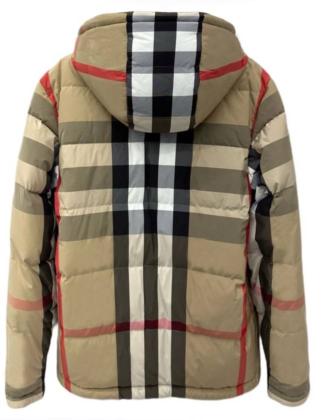 Check Reversible Hooded Padding Beige - BURBERRY - BALAAN 3