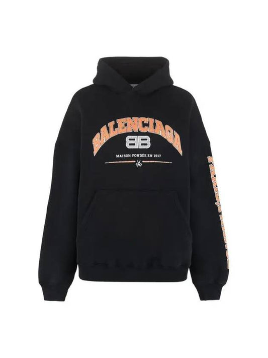 BB logo hooded top black - BALENCIAGA - BALAAN 1