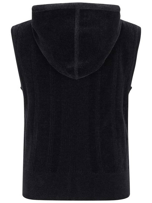 Official W CHANILLE KNIT HOOD VT BK - ANEWGOLF - BALAAN 2