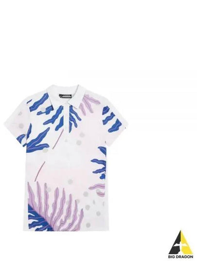 Golf Jada Print Polo GWJT10138 S199 Women's Jada Print Polo - J.LINDEBERG - BALAAN 2