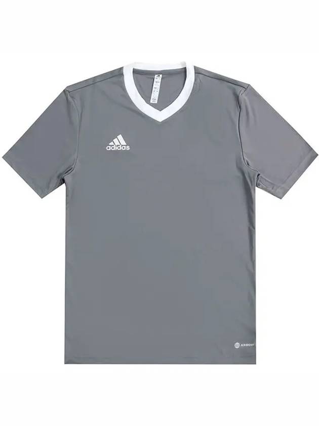 Entrada 22 Jersey Short Sleeve T-Shirt Grey - ADIDAS - BALAAN 3