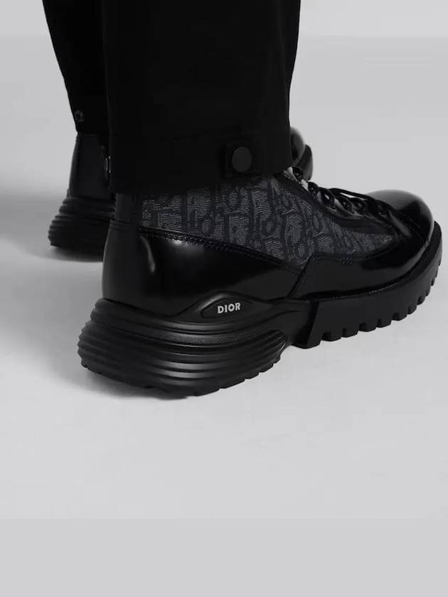 Combat Oblique Ankle Boots Black - DIOR - BALAAN 4