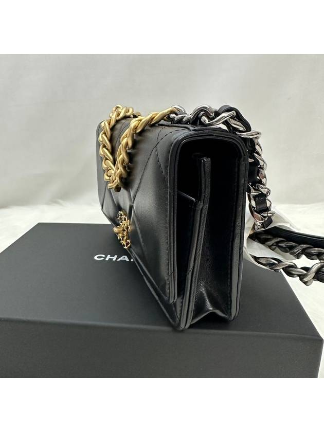 Women s 19 Bag WOC Top Handle Logo Leather Mini Gold Plated Black - CHANEL - BALAAN 2