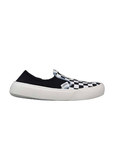 Checkerboard ComfyCush One Slip-On Black White - VANS - BALAAN 1