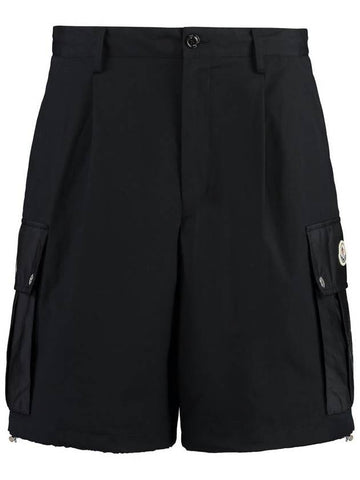 Moncler Cotton Bermuda Shorts - MONCLER - BALAAN 1