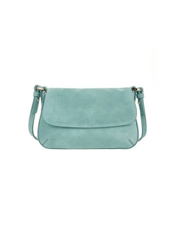 Women s Round Flap Suede Mini Bag Mint - GIORGIO ARMANI - BALAAN 1