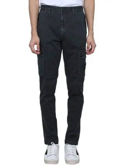 Compass Badge Cargo Straight Pants Black - STONE ISLAND - BALAAN 2